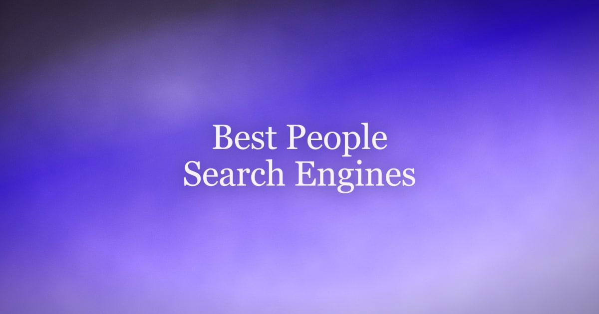 Best People Search Engines in 2026