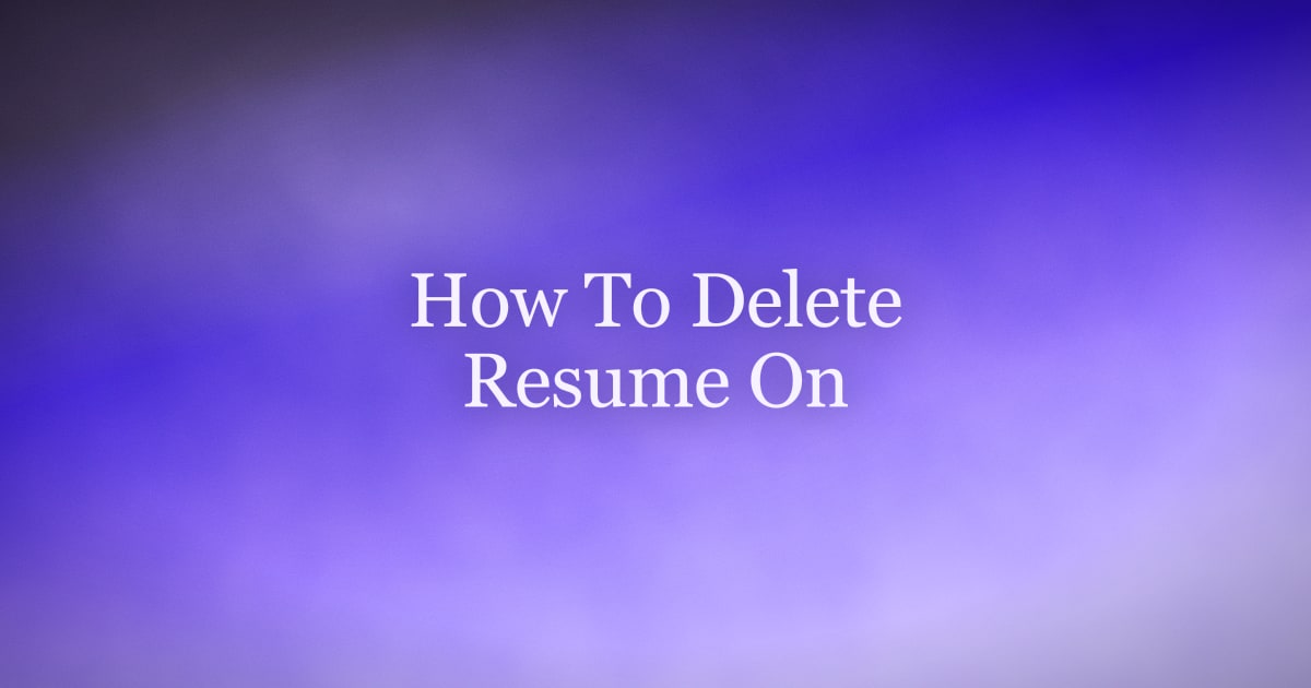 How to Delete a Resume on LinkedIn (Desktop and Mobile)