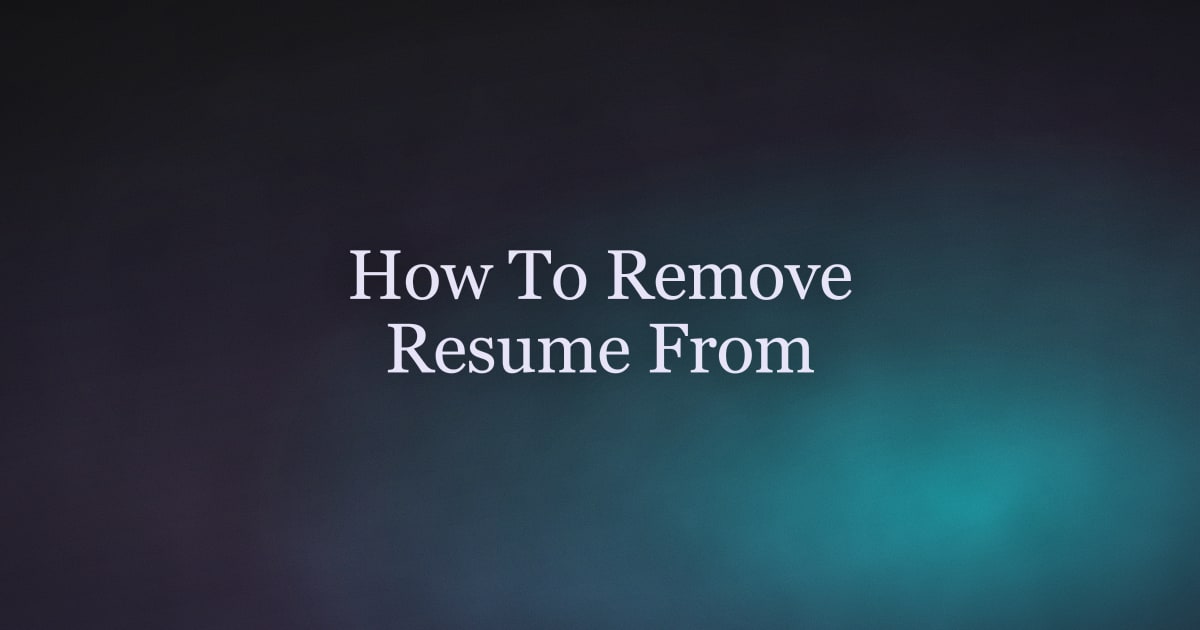 How to Delete or Remove Your Resume From LinkedIn