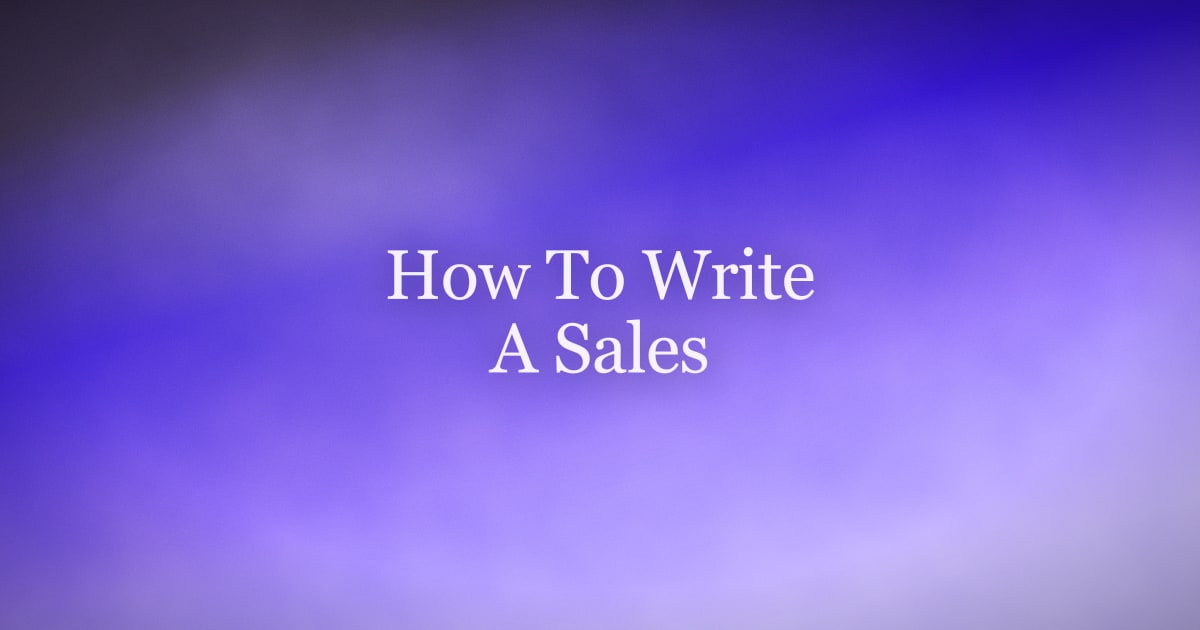 How to Write a Sales Email That Gets Replies (With Examples)